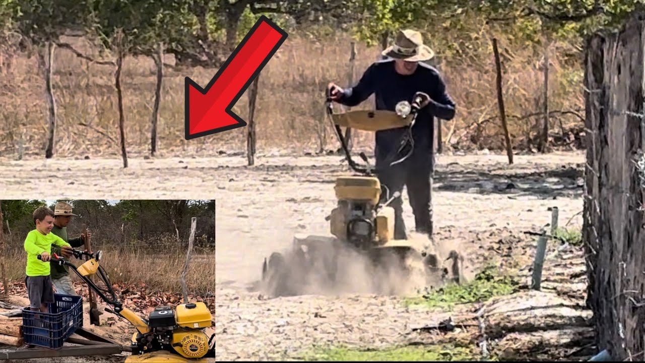 Primeira vez? Tratorista aprendendo a dirigir na lida pesada!