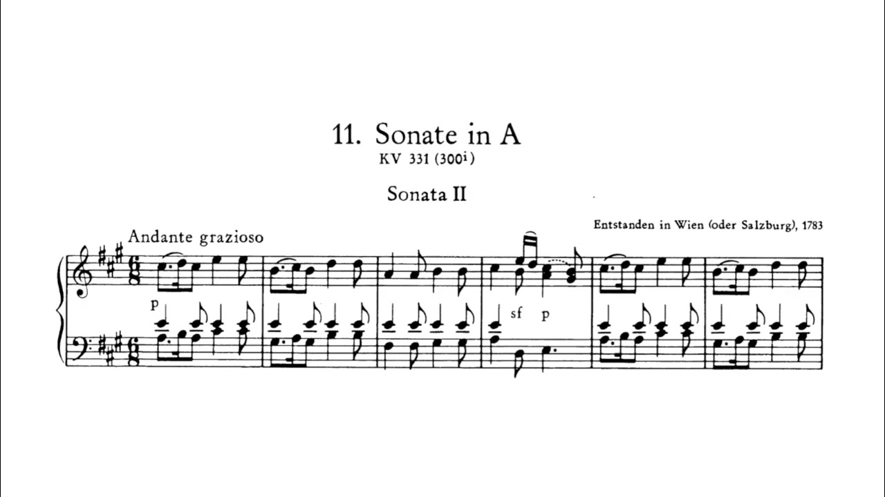 Rachmaninoff plays Mozart - Piano Sonata No.11 in A Major (Excerpts)