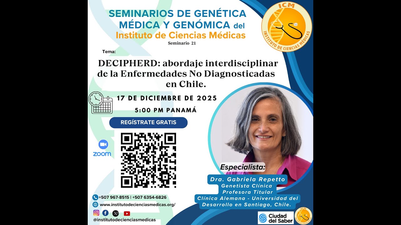 Seminario: DECIPHERD abordaje interdisciplinar de la Enfermedades No Diagnosticadas en Chile.