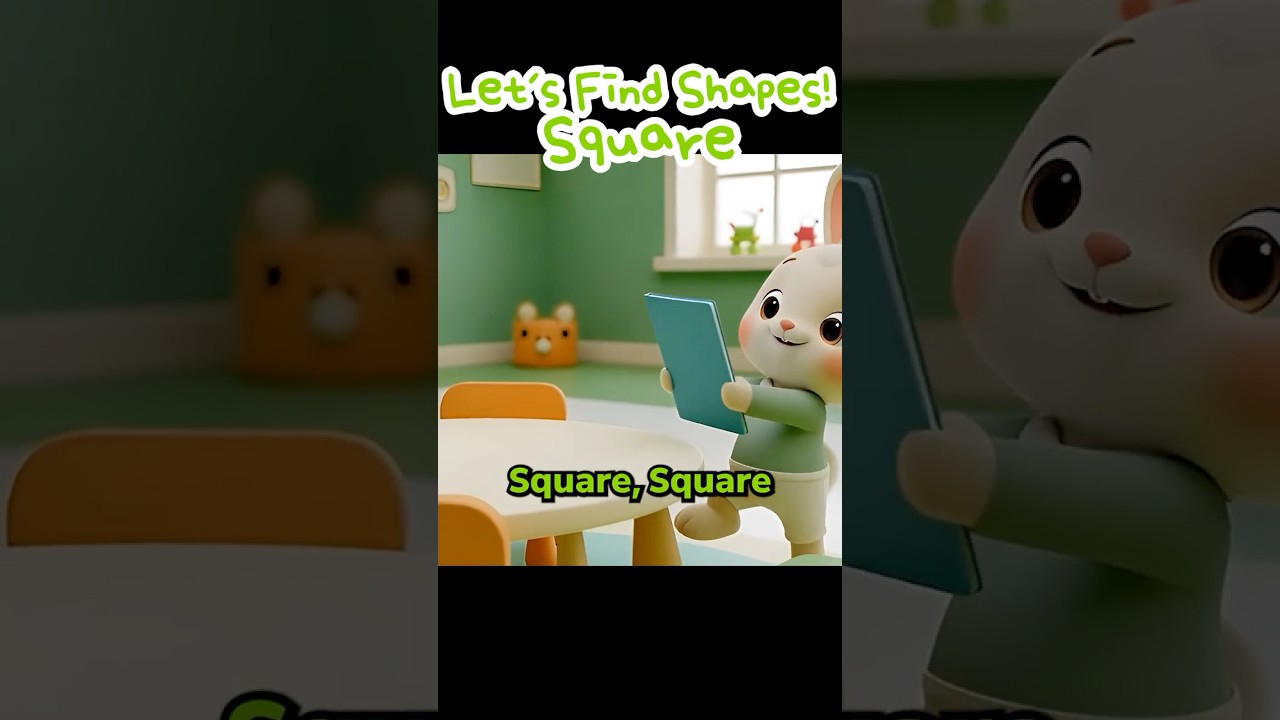 Square Shape Song | 네모 도형 배우기 🐰