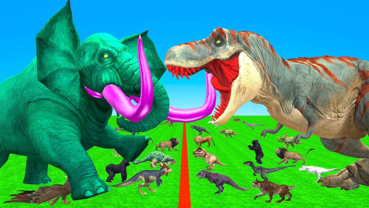 Incredible Animals Race vs Dinosaurs vs Prehistoric Mammals Speed Race Run: Who Will Win? ARBS