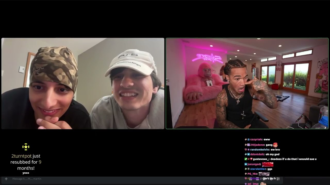 Hamzah and Martin on PlaqueBoyMax's Twitch stream | June 30, 2026