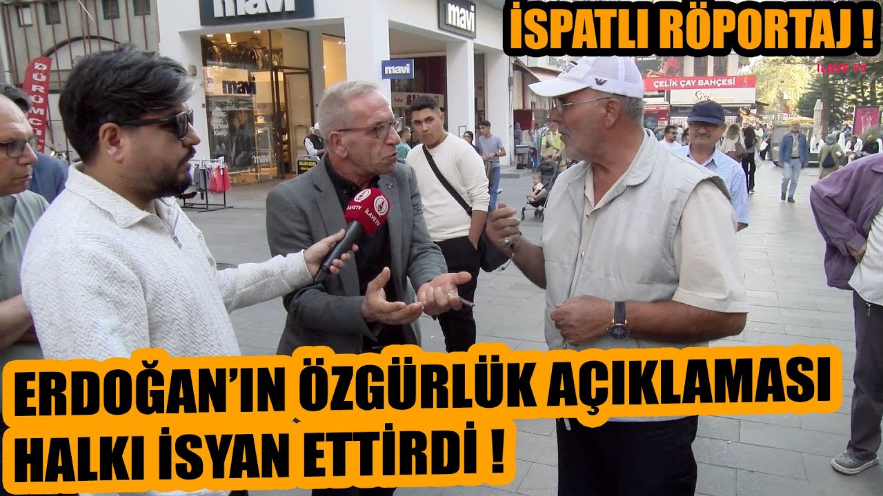 Erdoğan'ın o açıklaması vatandaşı isyan ettirdi ! Özgürlük açıklamasını ispat eden röportaj !