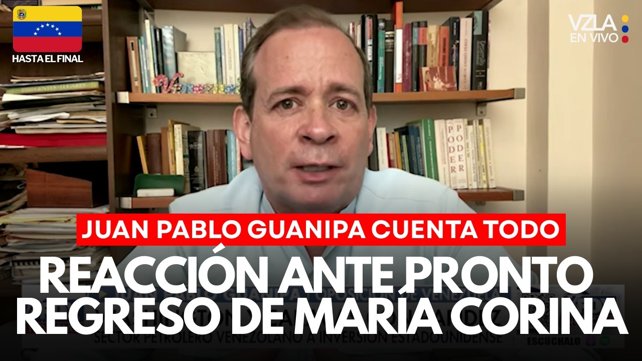 Juan Pablo Guanipa espera que María Corina regrese “lo más pronto posible” a Venezuela: entrevista