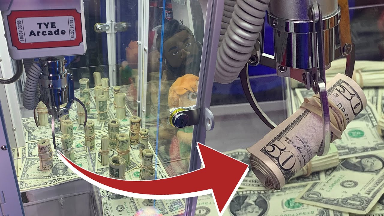WON Rolls of CASH from The Claw Machine!