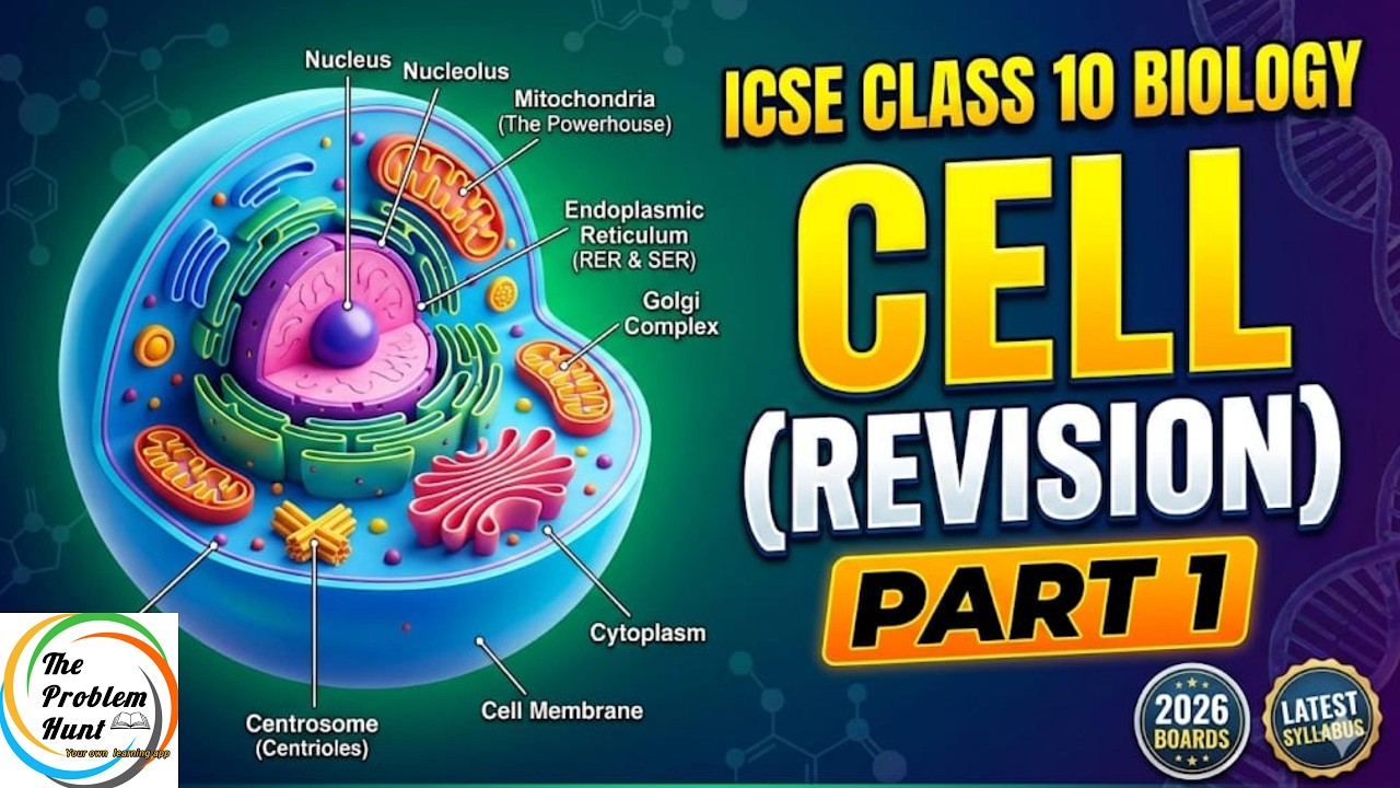 Cell – The Structural & Functional Unit of Life | ICSE Class 10 Biology | Complete Revision