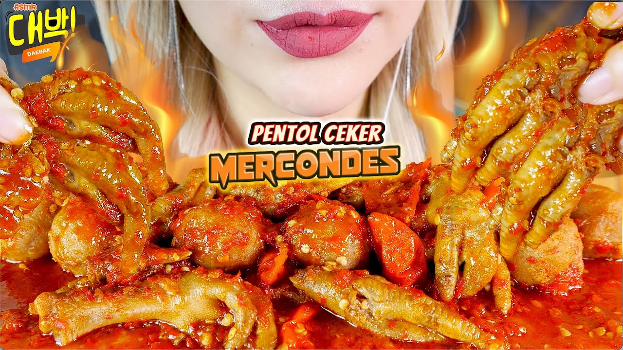 ASMR 🐔🔥PENTOL CEKER MERCONDES PREMIUM🐾 | CRAZY SPICY CHICKEN FEET