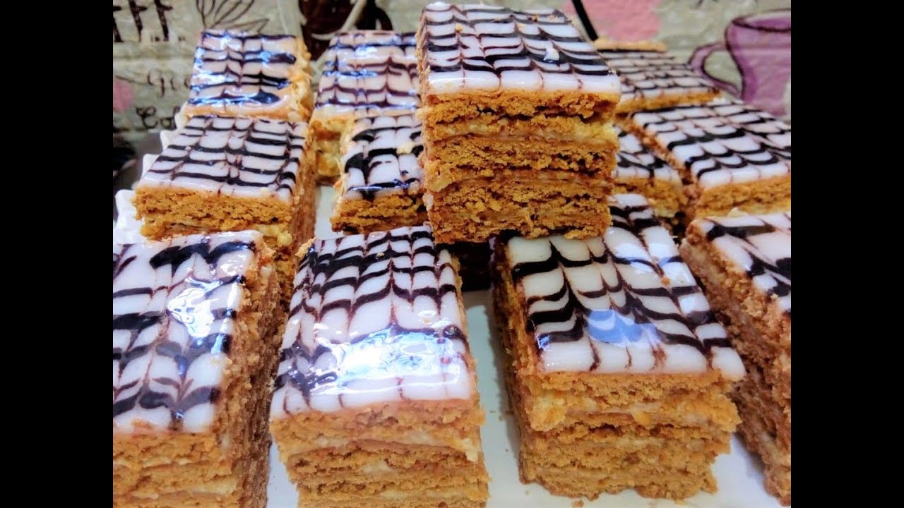 4K جديد 2021 👌👌حلوة الطبقات الروسية بالعسل أحسن من ميلفاي بمذاق الكراميل 😋الخطيير ي
