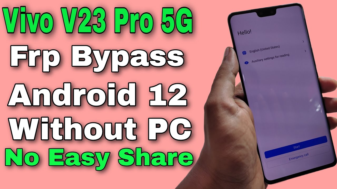 Vivo V23 Pro 5G Frp Bypass Without PC Android 12 | Vivo V23 Pro Frp Unlock | Without EasyShare App