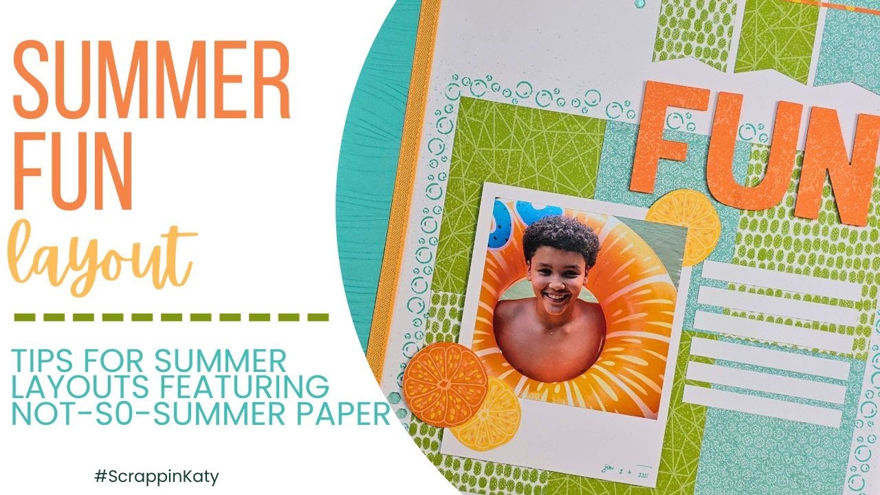 Scrapbooking Summer Layouts | YouTube Sketch Hop | Stampin' Up! Scrapbooking