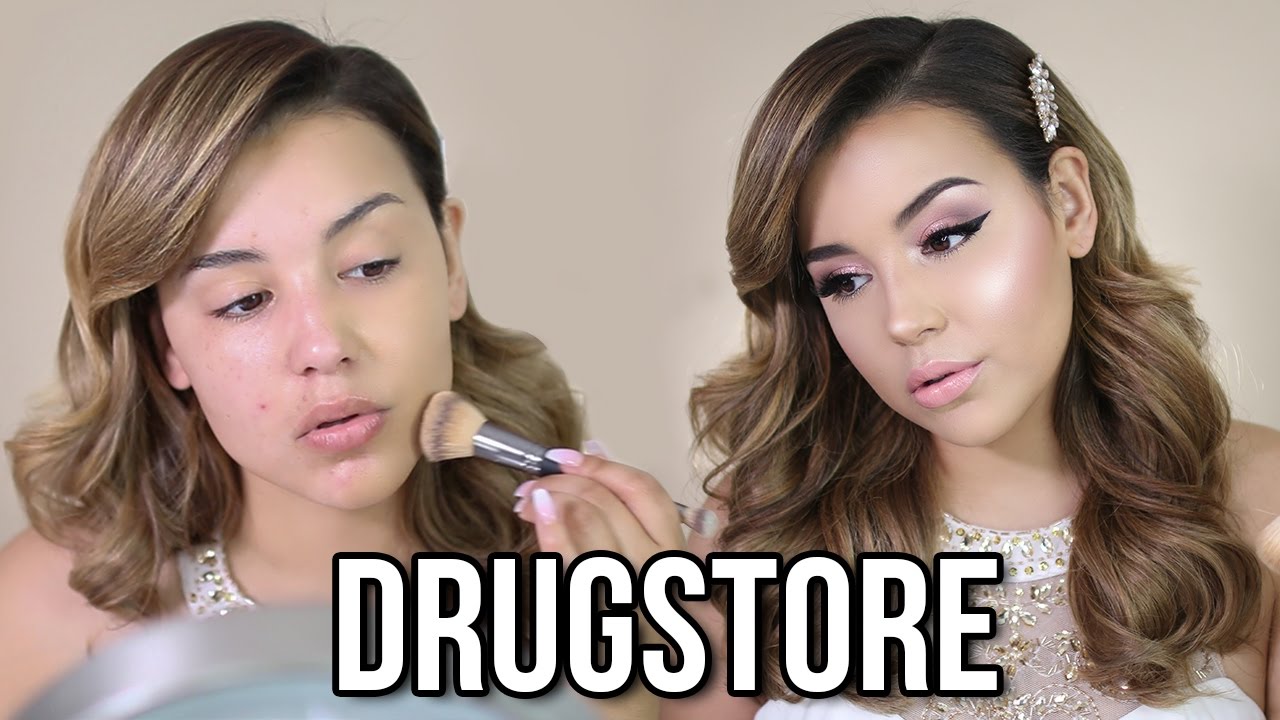 FULL COVERAGE DRUGSTORE PROM MAKEUP TUTORIAL! | MakeupByAmarie