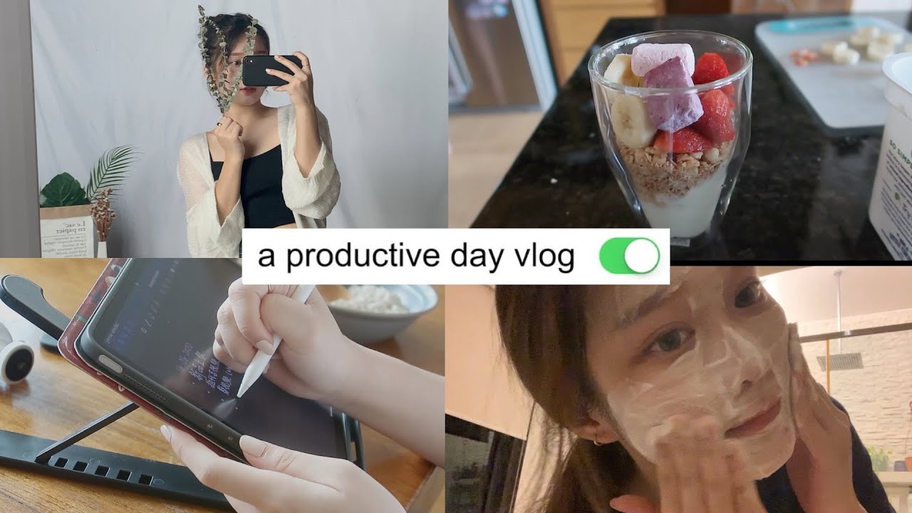 在家怎麼工作 / 吃什麼 / 健身 / updated nighttime skincare routine🌙