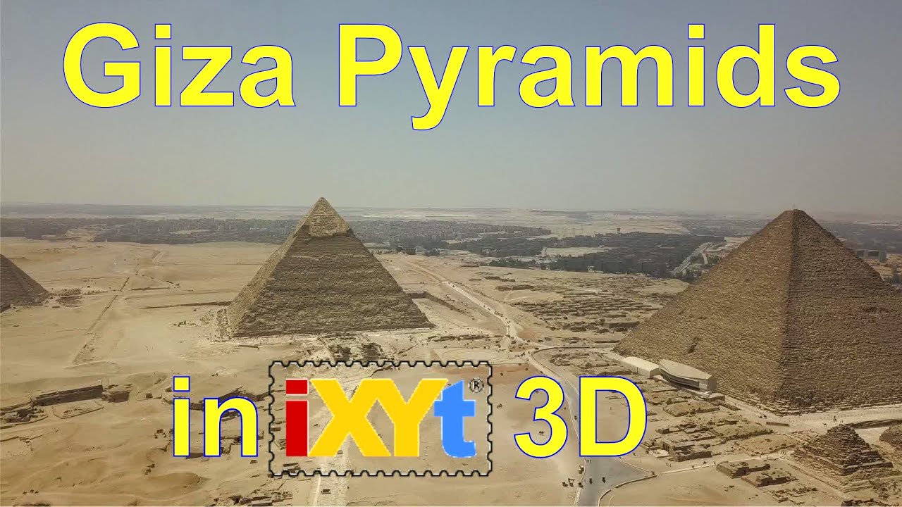 Giza pyramides, Egypt in iXYt 3D side-by-side relax video for VR