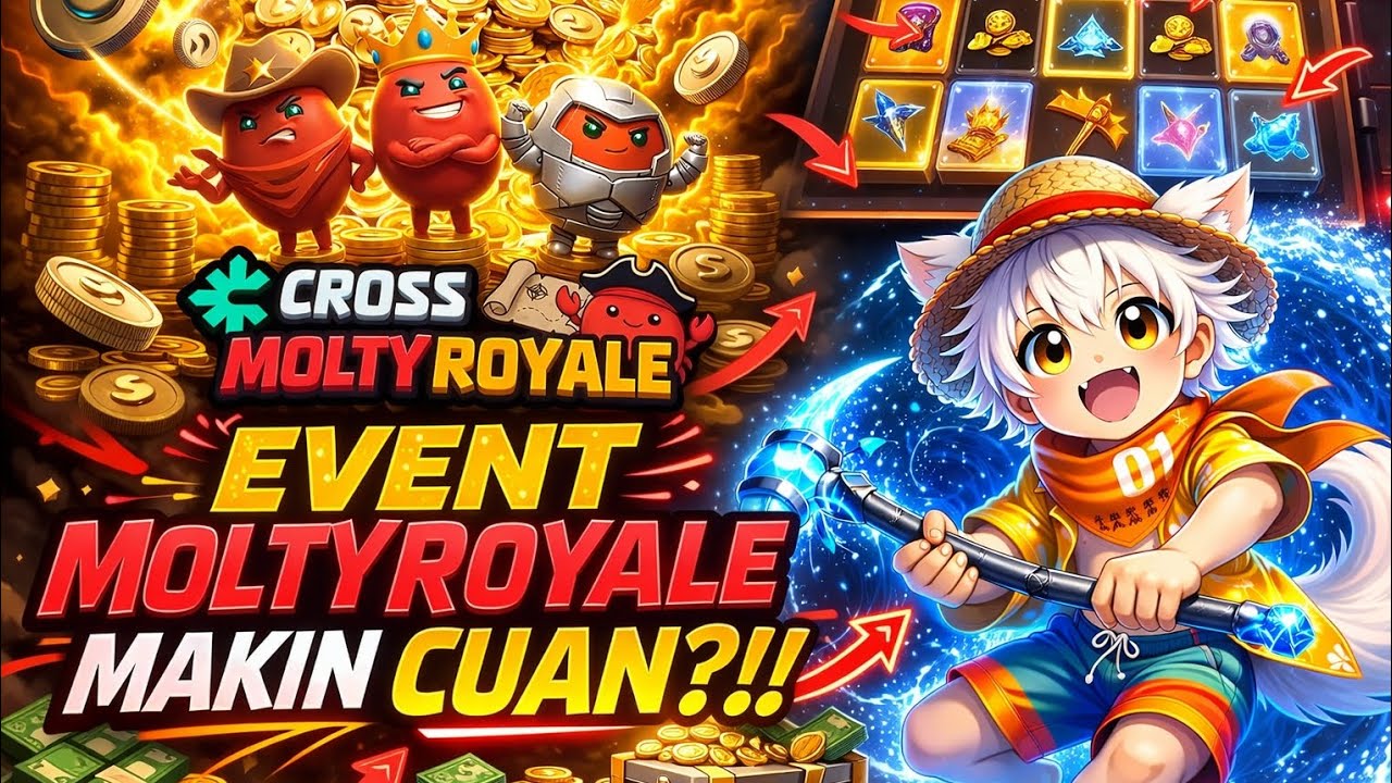 2 EVENT DI MOLTYROYALE INI BISA DAPETIN $CROSS!!!