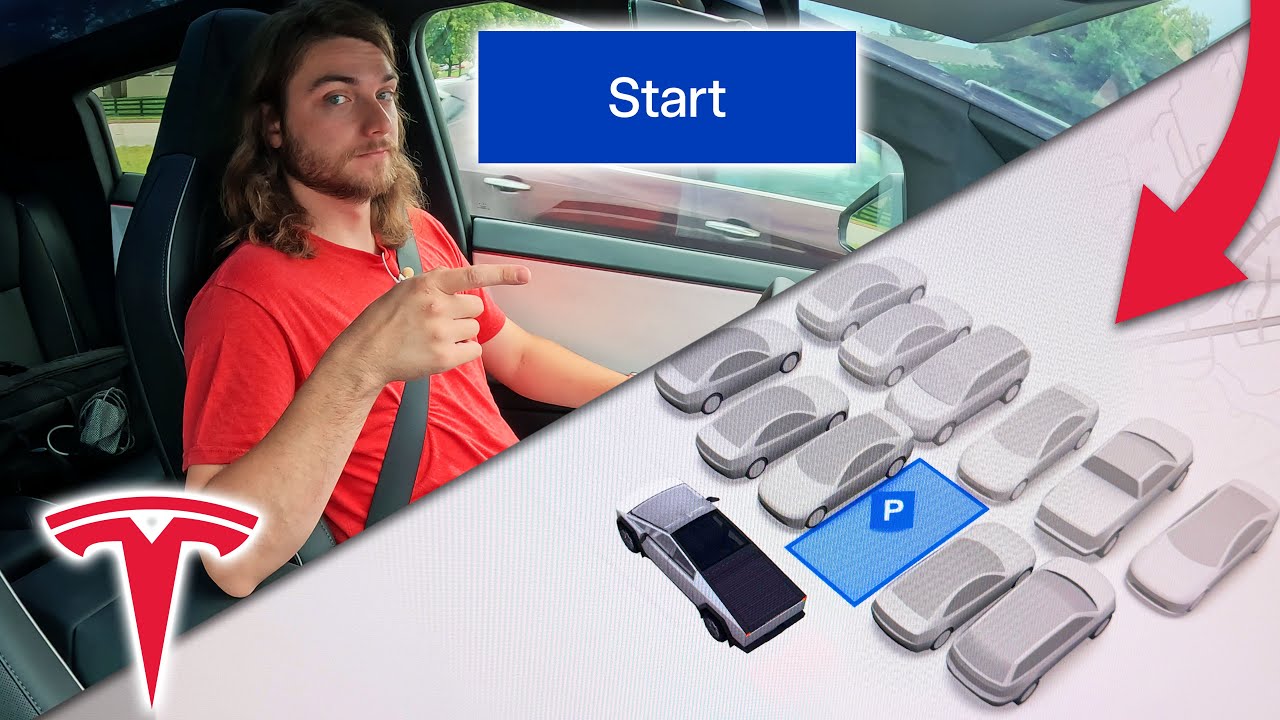 Насколько хорошо Cybertruck паркуется сам?!