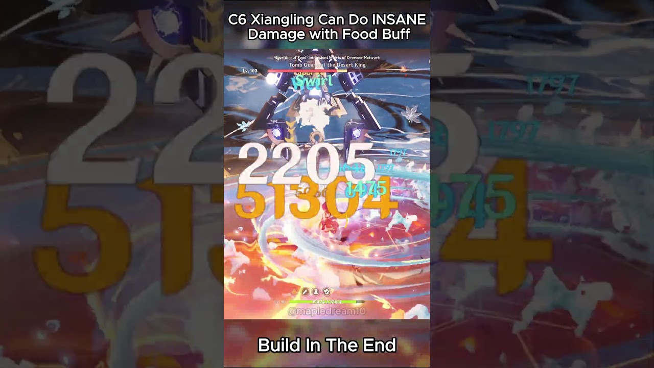 C6 XIANGLING CAN DO INSANE DAMAGE WITH FOOD BUFF...!?