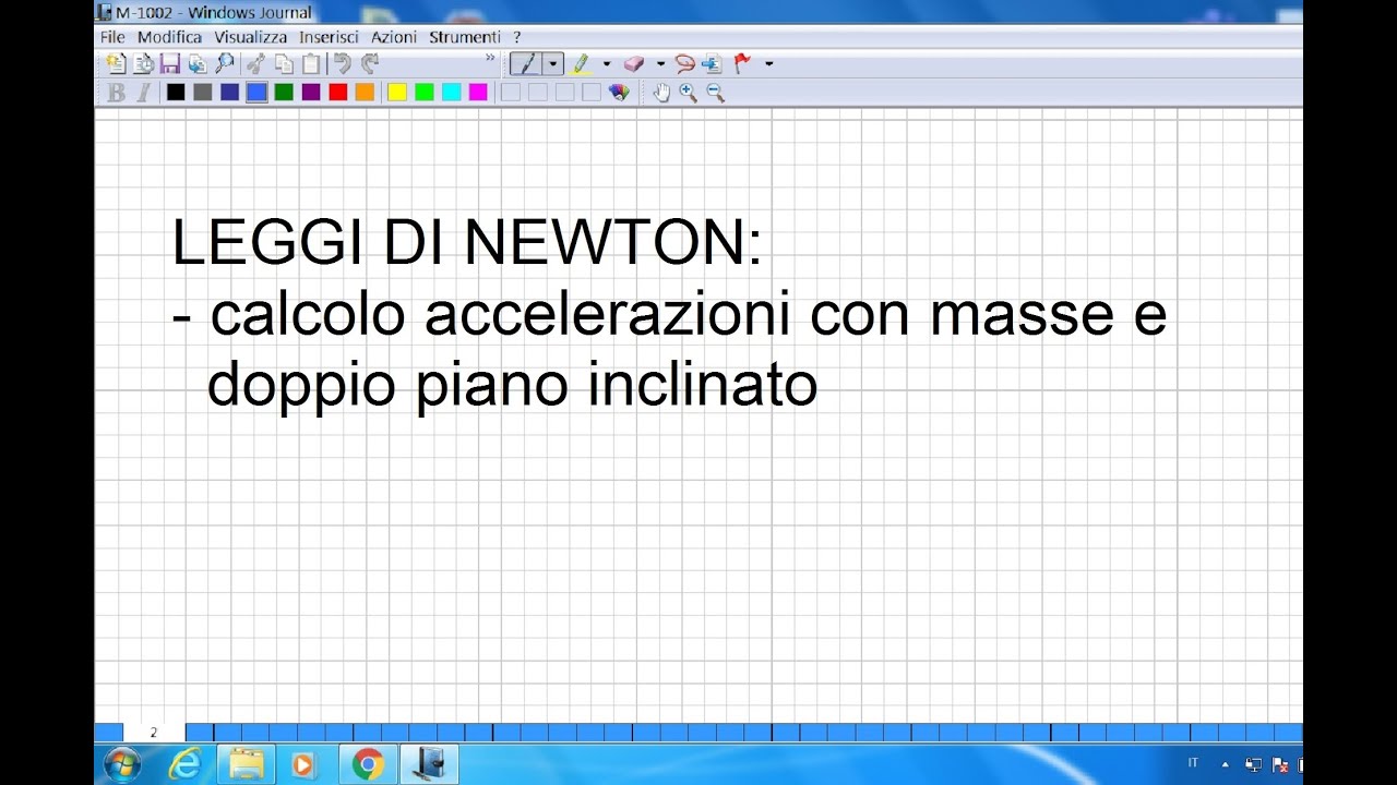 leggi di newton: piano inclinato calcolo accelerazioni