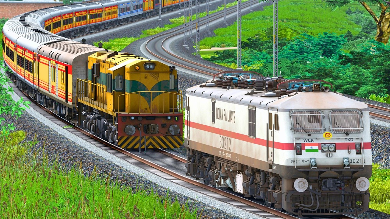 WDS6AD to WAP7 HOWRAH LHB ANTYODAYA TRAIN | BUMPY RAILROAD | Train Simulator | Railwork | NTG GAMING