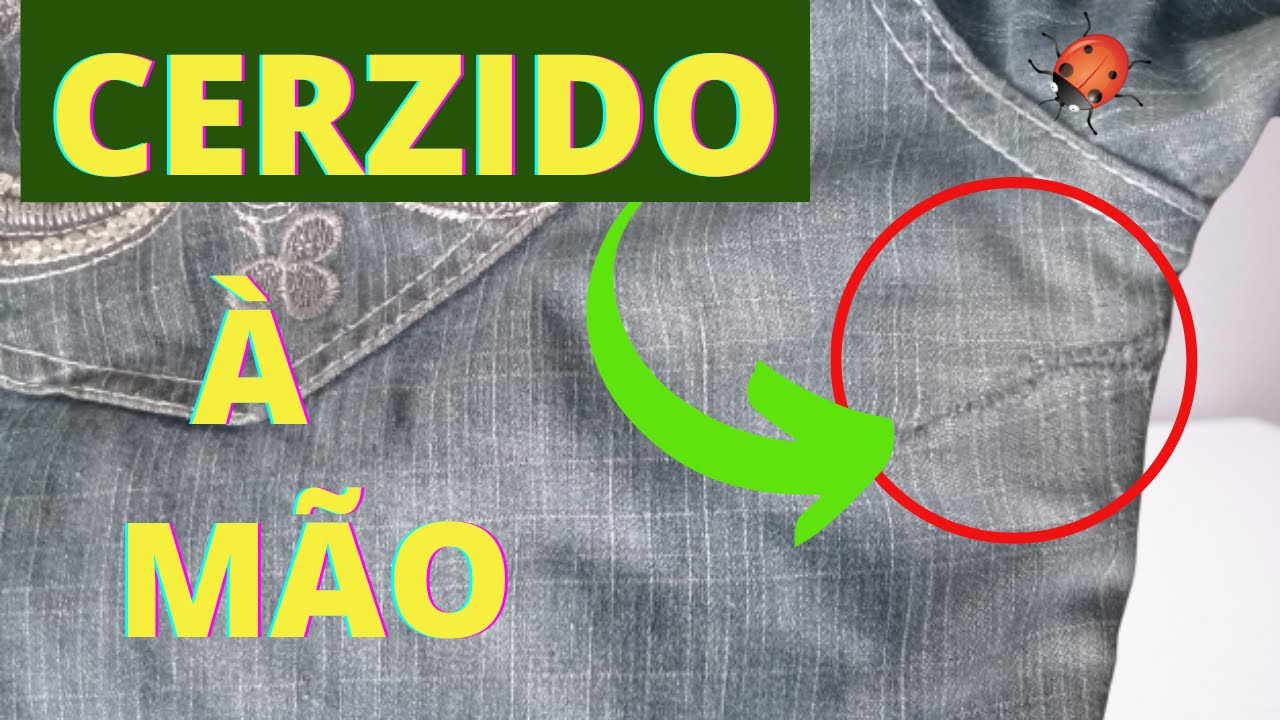 Como Fazer Cerzido À Mão Em Calça Jeans