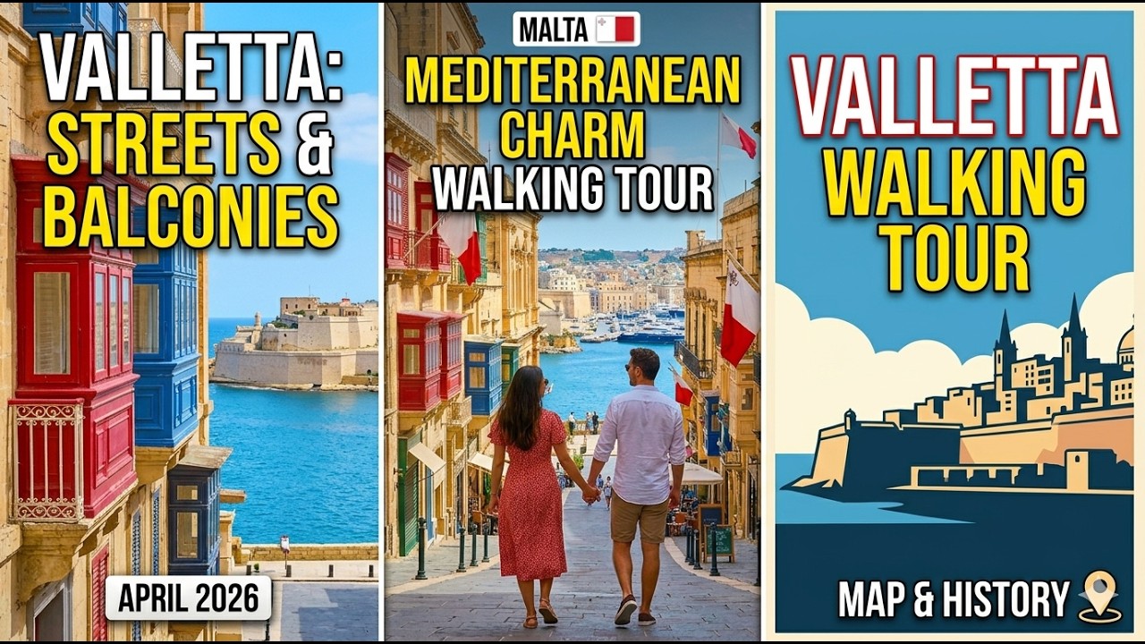 Valletta Walking Tour 🇲🇹 | April 2026 | Capital City of Malta