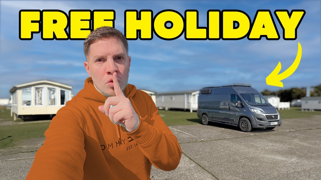 I stealth camped inside a holiday park! (Van Life UK)