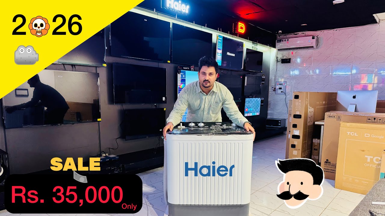 Haier Washing Machine HWM 100 | Haier Twin Tub Washing machine | Haier HWM 100 | Best auto washer 