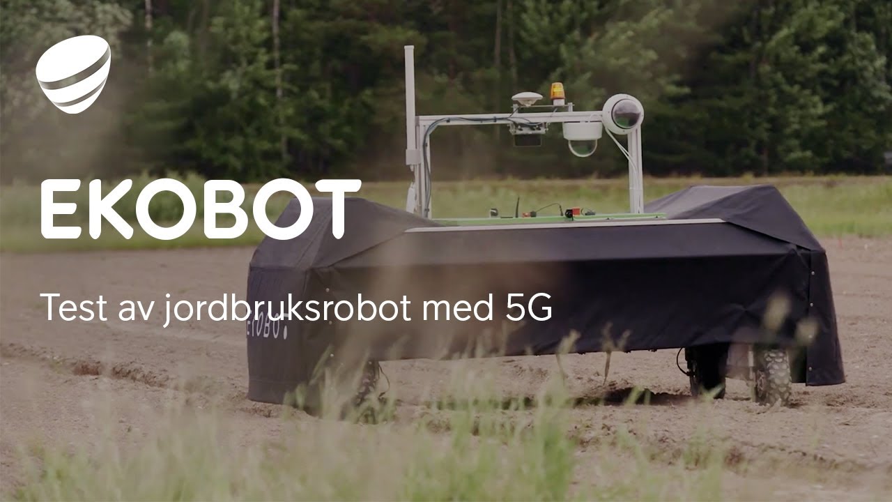 Telia og Ekobot tester jordbruksrobot med 5G