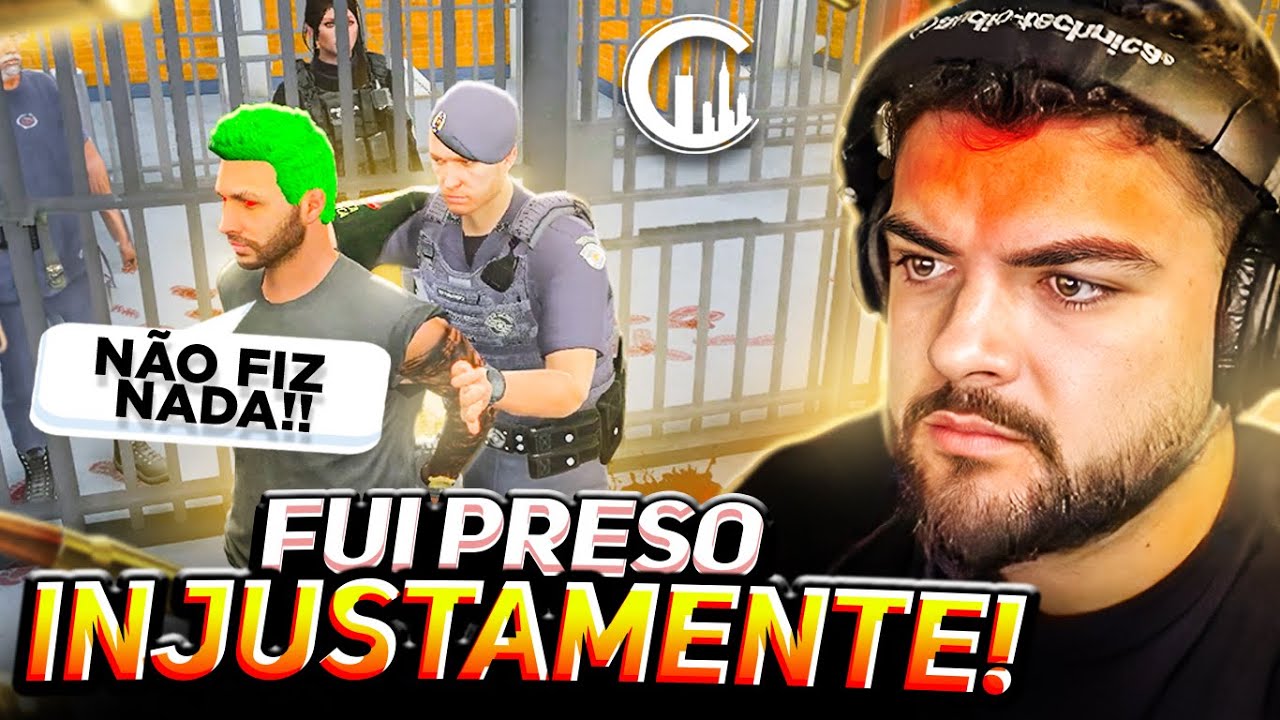 fui PRESO INJUSTAMETE no GTA RP (LUQUET4)