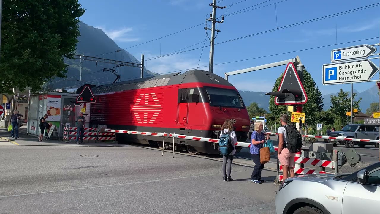 227. Swiss InterCity Train Departs Interlaken West