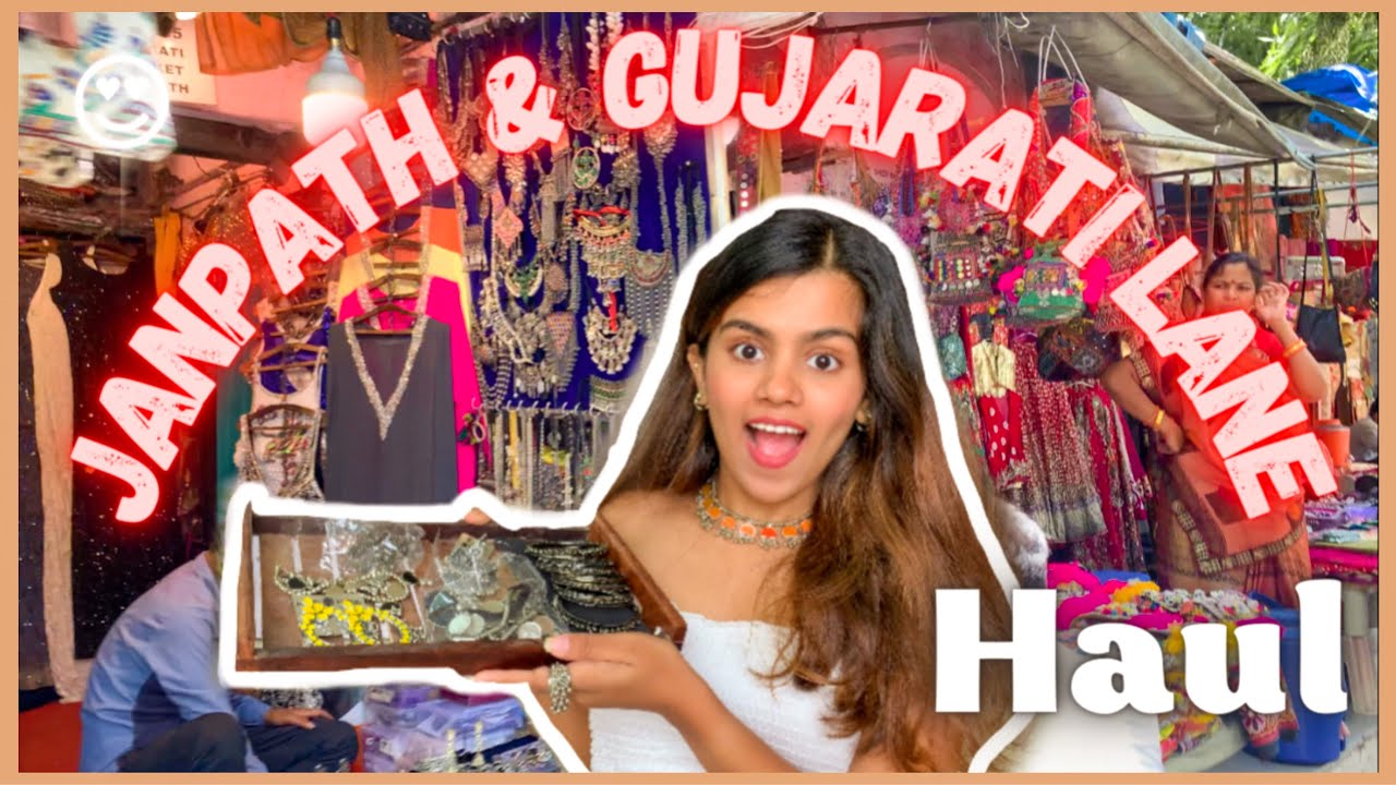 Janpath Market & Gujarati Lane Haul 2022 | Oxidised Silver Afghani Jewellery starting from Rs.50/-