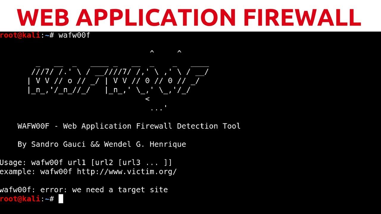 Web App Penetration Testing - #4 - Web Application Firewall Detection With WAFW00F