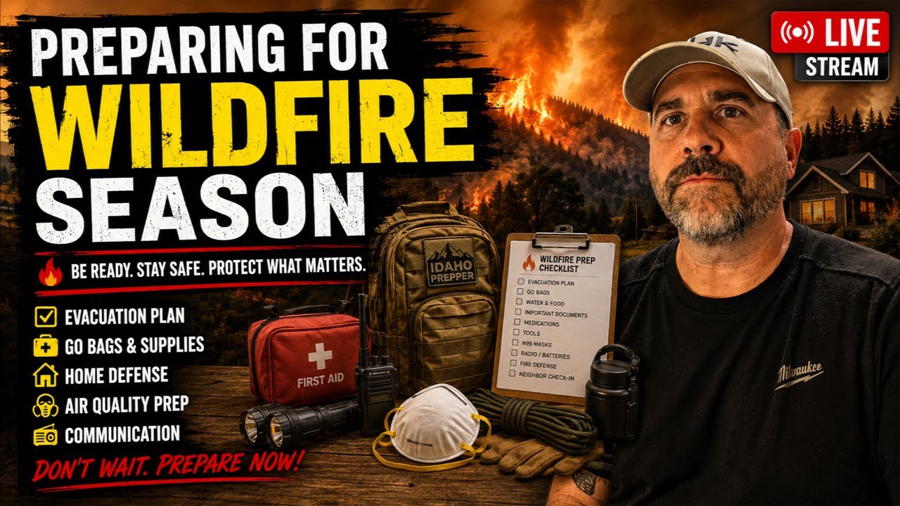 🚨 The Idaho Prepper is live! Preparing For Wildfires! 🔥  Preppers Forum!