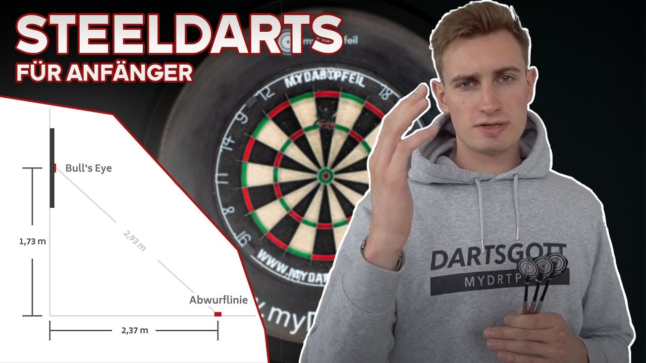 Steeldarts für Anfänger | Regeln, Maße & Abstand beim Darts | myDartpfeilTV