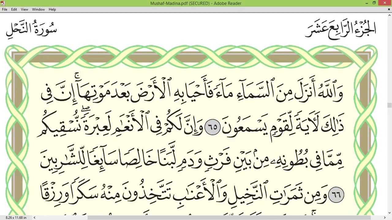 Practice reciting with correct tajweed - Page 274 (Surah An-Nahl)
