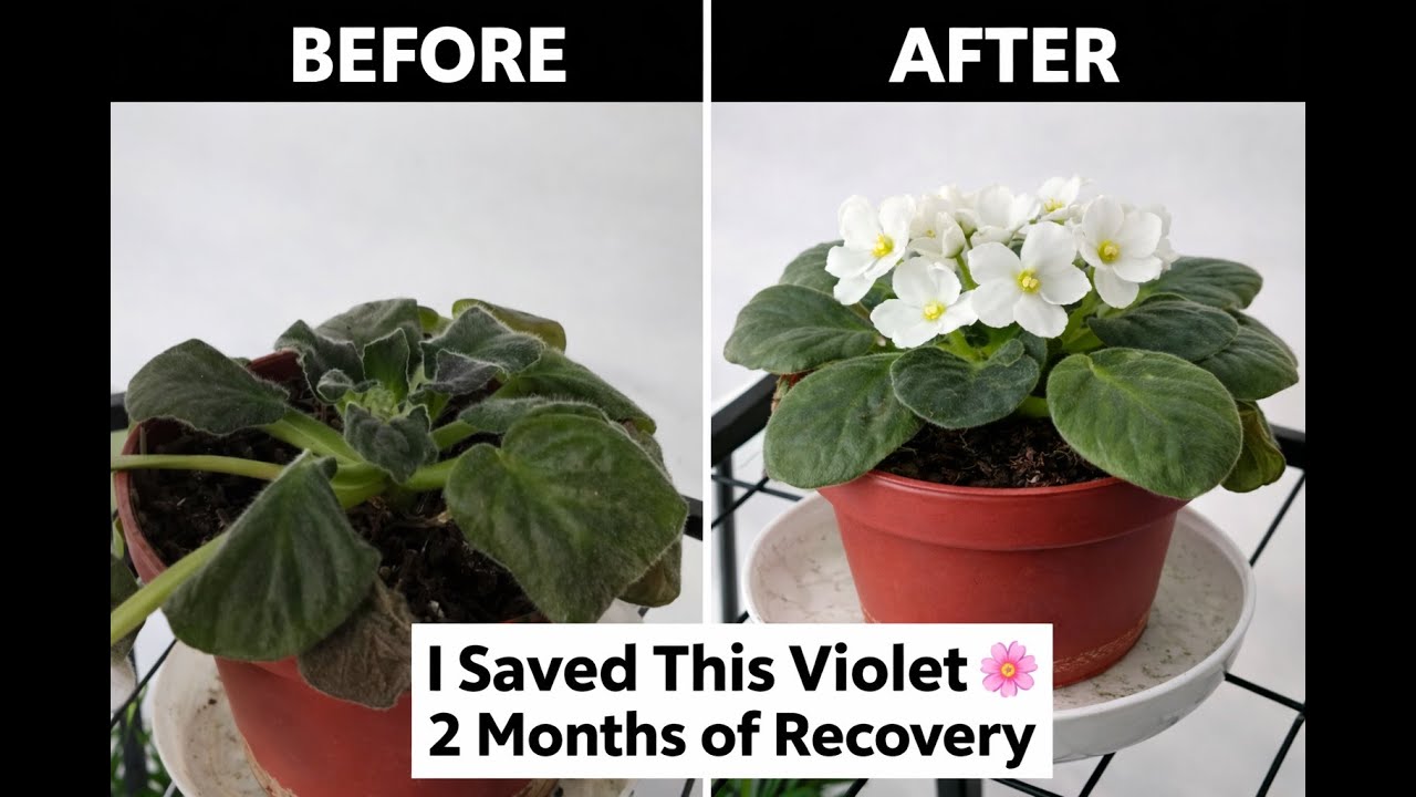 I Saved This Violet 🌸 2 Months of Recovery