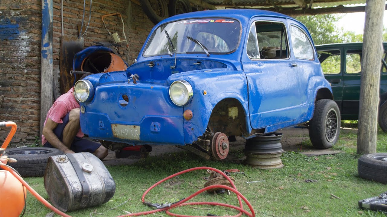 INSTALANDO FRENOS AL  FIAT 600 - ESTO SE PONE BUENO - Radialero Random