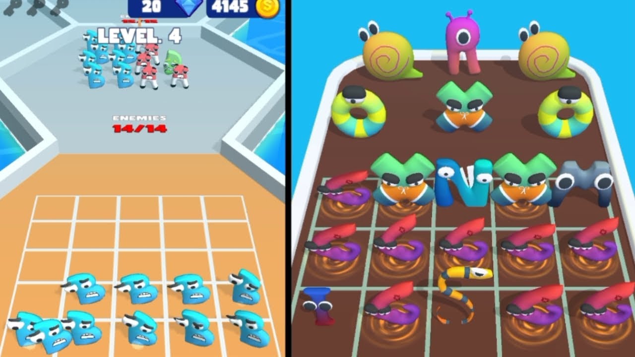 Alphabet Lore ⭐ Alphabet Run ABC Letter Go vs Merge ABC Run ⭐ Android Gameplay