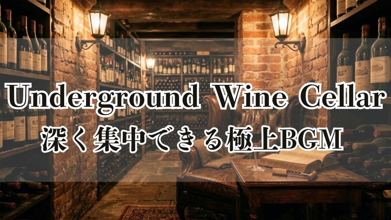 Underground Wine Cellar 🍷 Elegant Cello & Piano for Reading | 地下ワインセラーと芳醇なチェロBGM