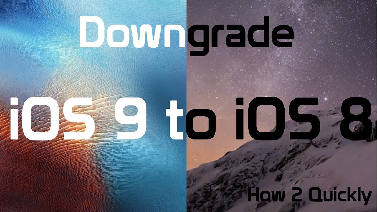 Как быстро понизить версию iOS 8.4.1 на iPad 2, 3, 4, iPhone 4s, 5 и iPod touch 5