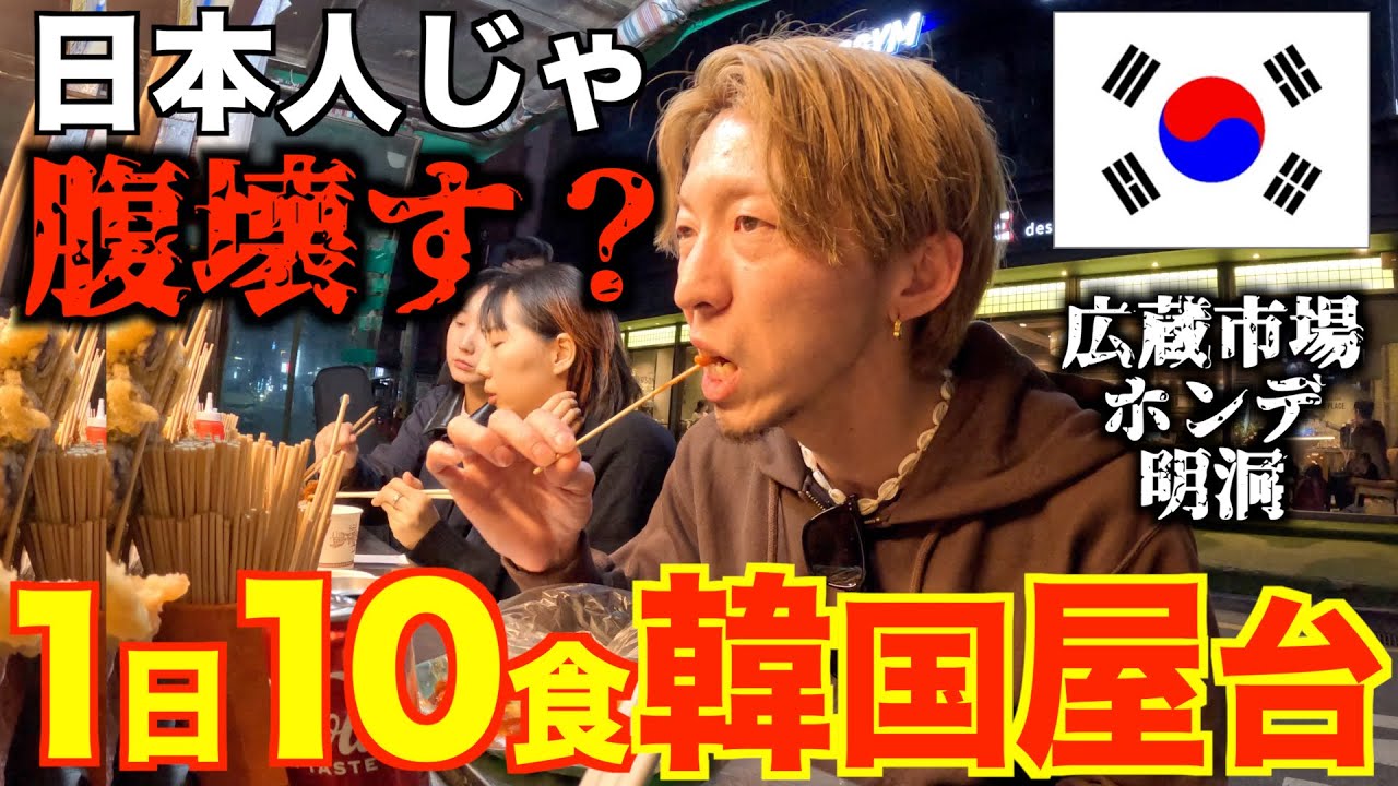 【韓国】ソウルの屋台１０ヶ所周って爆食いしたら流石に腹壊す？