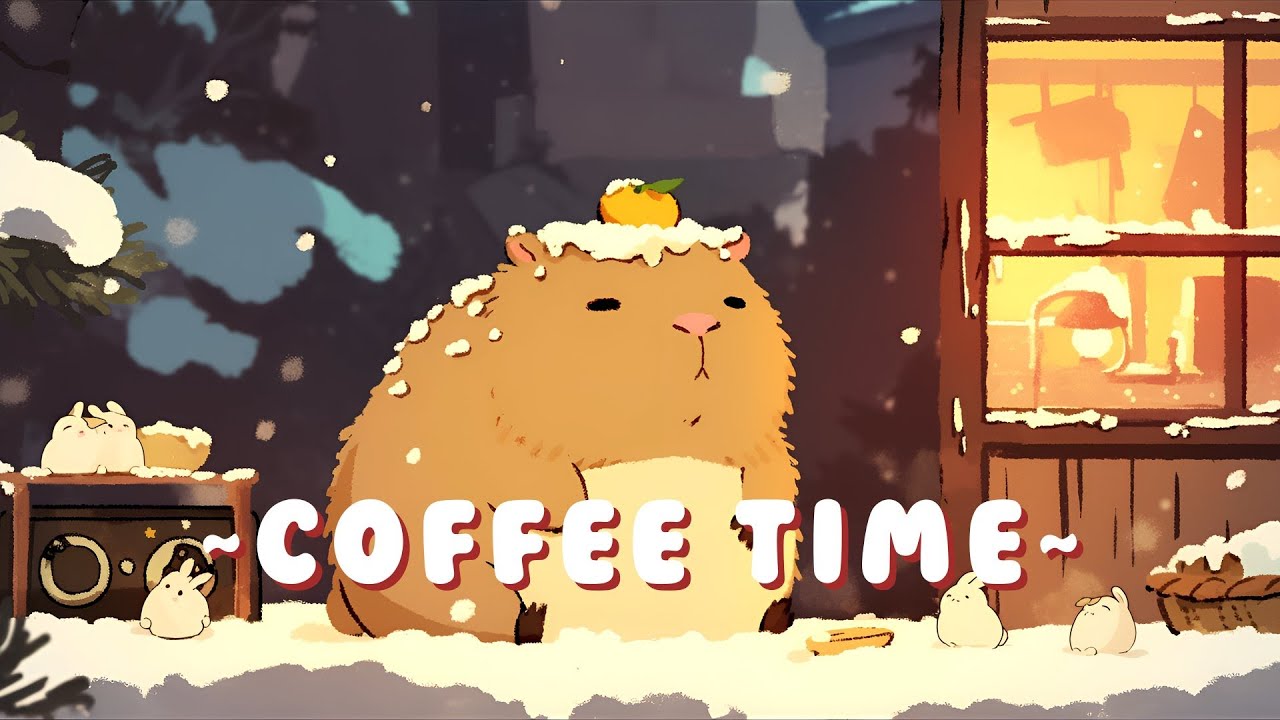 Capybara Lofi Music Station - Ambient Study Beats Mix ~ Chill Session ~ 🌸 ☕
