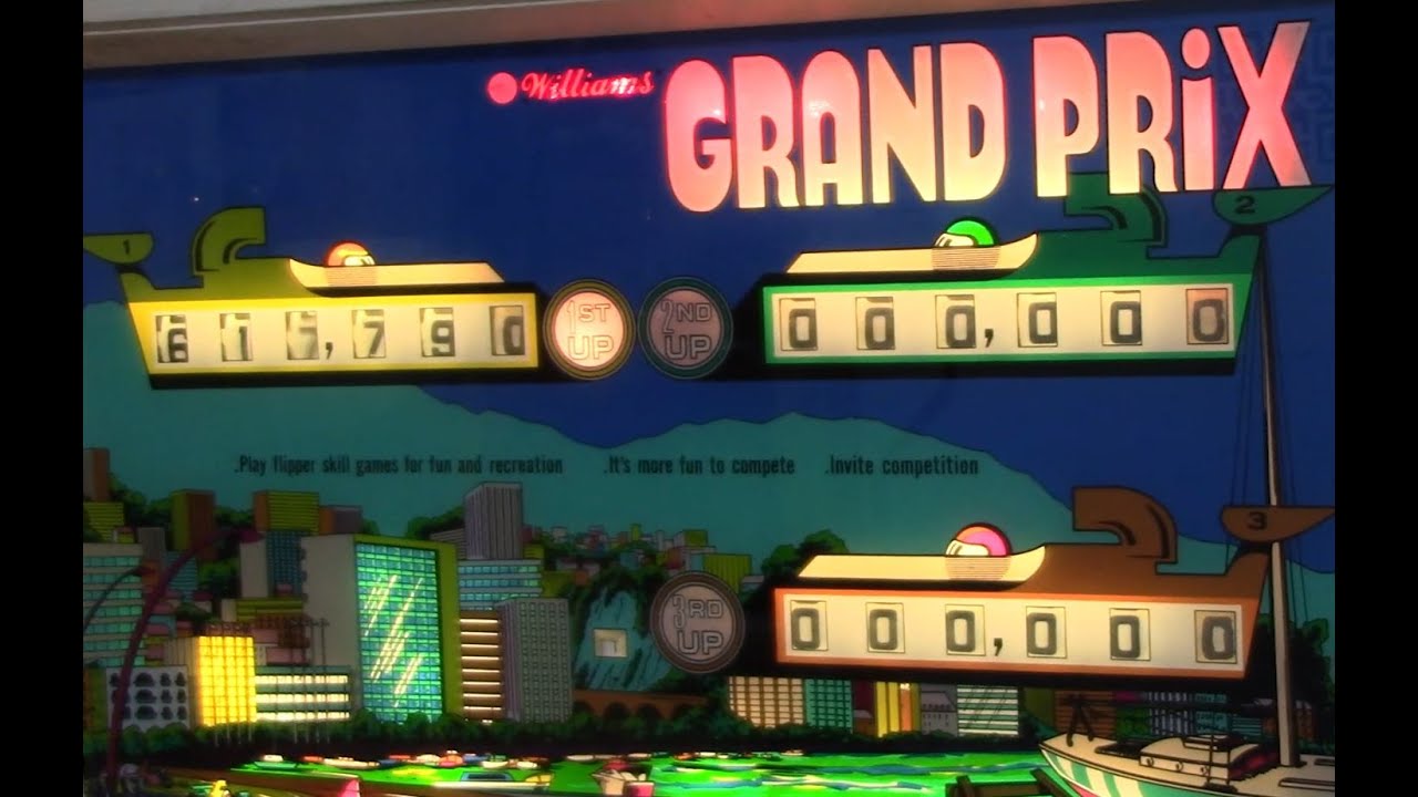 1976 Williams GRAND PRIX pinball machine (another one)