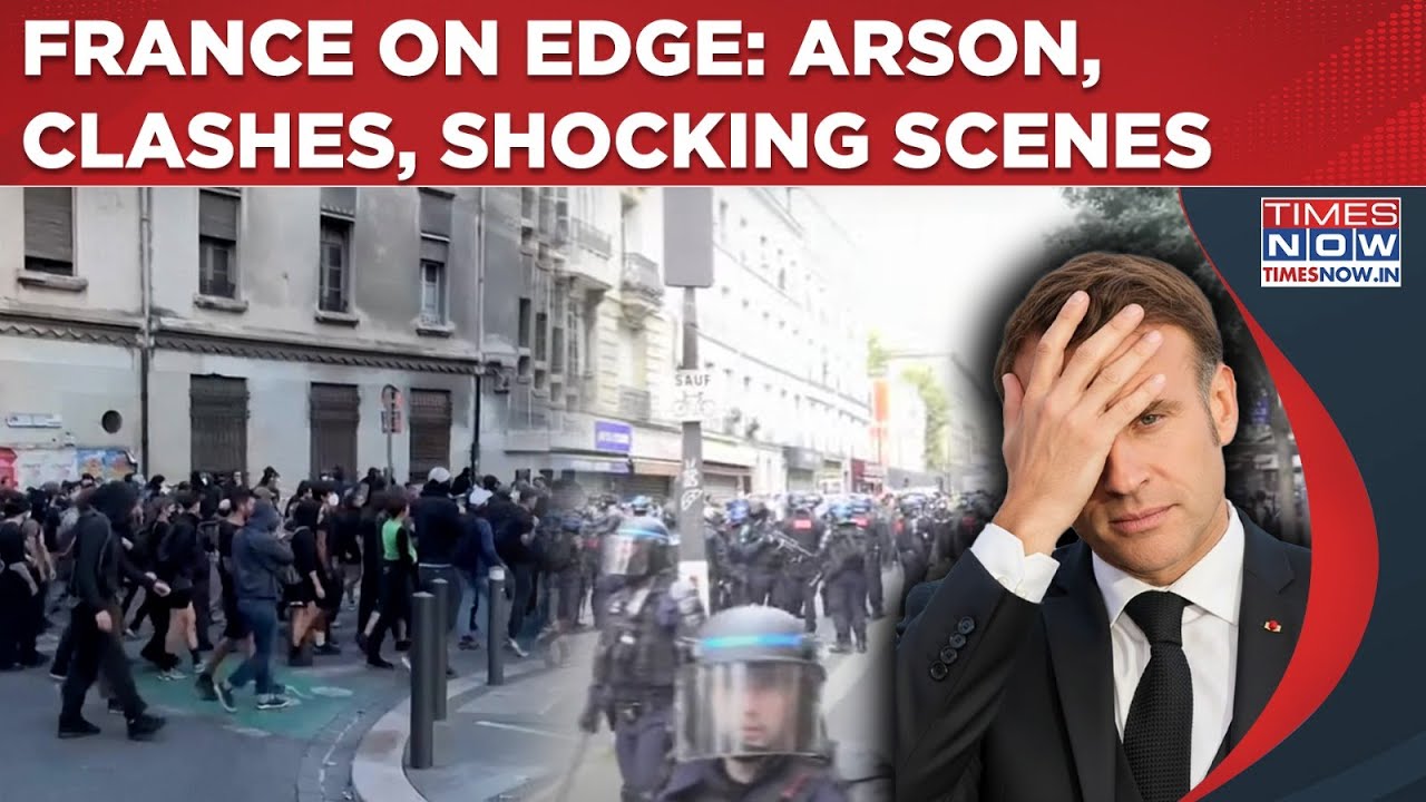 France ‘Block Everything’ Protest: Arson, Violence As Thousands Storm Streets, Watch Shocking Scenes