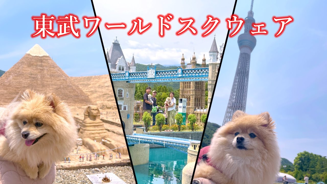 Путешествие с собакой! Tobu World Square: Миниатюрные архитектурные чудеса мира, удивительно точные!