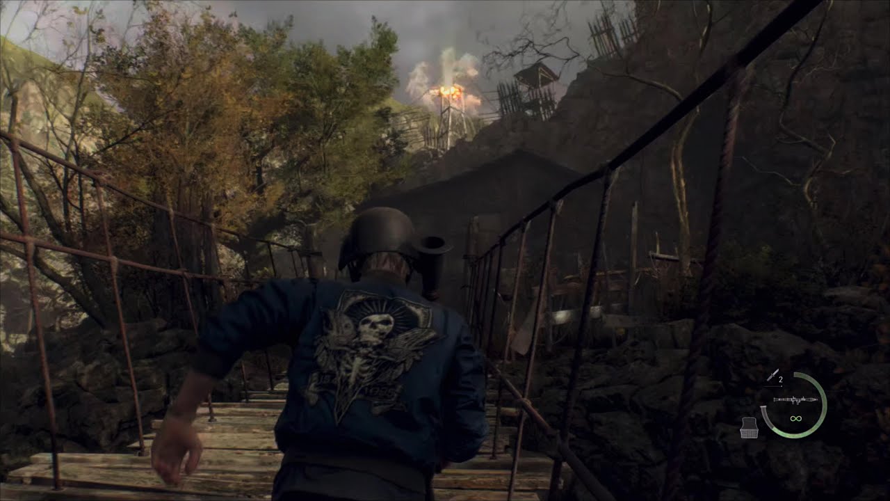 What if Rocket will destroy electric tower? - Resident Evil 4 Remake
