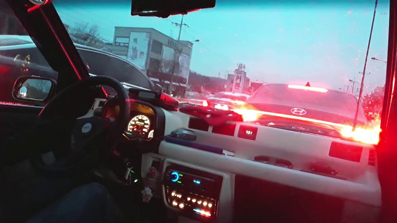 DAEWOO TICO go to work / -3°C  / light snow