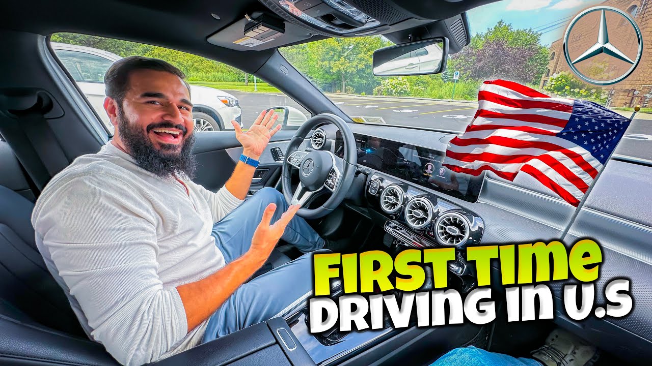 Pehli bar US 🇺🇸 mein gaari chalai 🚙 wo bhi Mercedes 😍