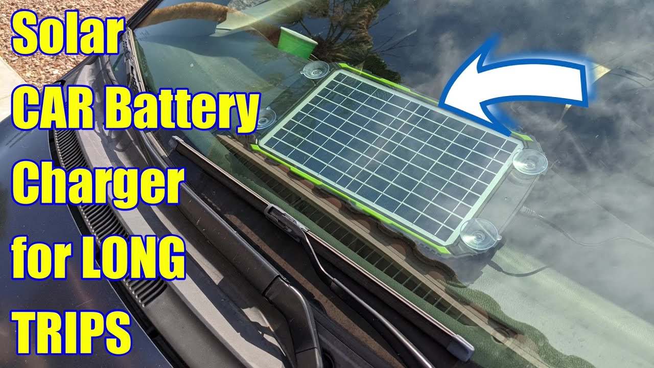 SUN ENERGISE Solar Battery Charger & Maintainer - why you need it on long TRIPS?