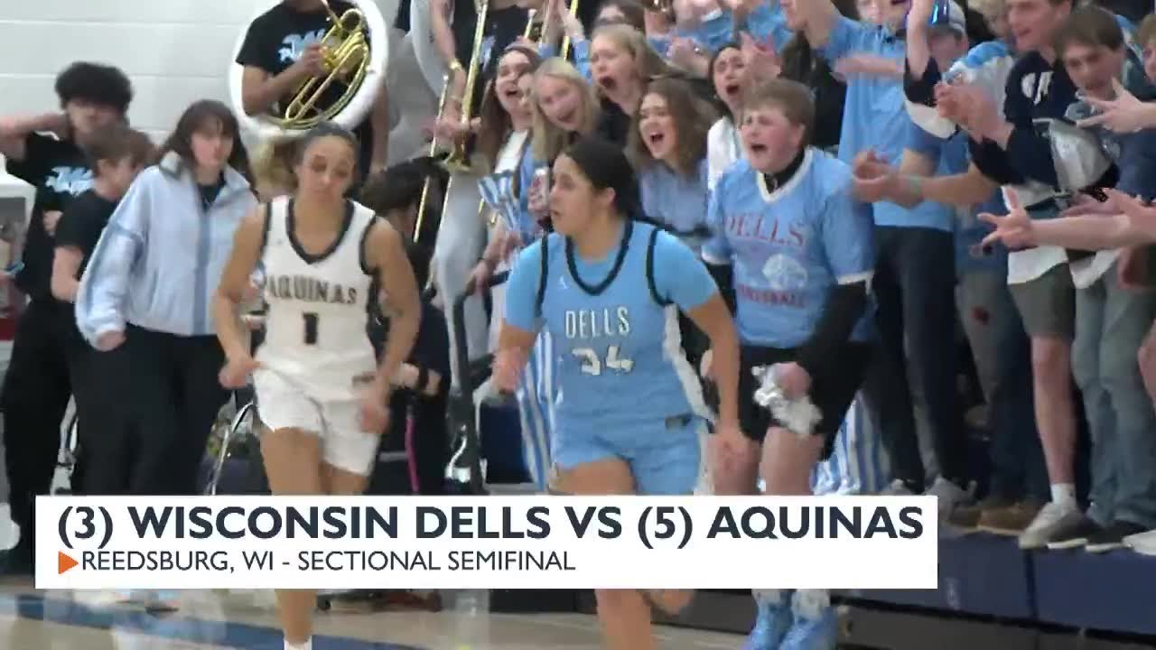 Girls Basketball: (3) Wisconsin Dells vs (5) Aquinas