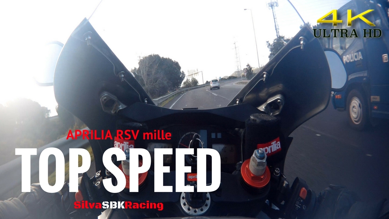 Aprilia RSV mille TOP SPEED [ 4K ]